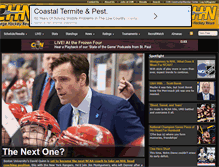 Tablet Screenshot of collegehockeynews.com